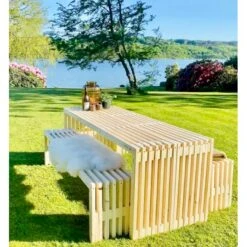 Bord Og Bænkesæt Af Nye Traller Kabeltromlen Bord-Bænkesæt Af Nye Traller Længde 160 Cm