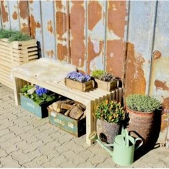 Bænk Af Nye Brede Traller Kabeltromlen Bænk Af Nye Brede Traller Længde 137 Cm