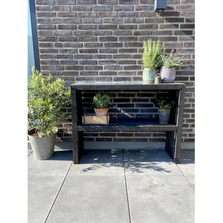 Plantebord Af Sorte Brede Traller - Med Topplade Kabeltromlen Plantebord Af Sorte Brede Traller Længde 120 Cm 3 Plantebord Af Sorte Brede Traller - Med Topplade Kabeltromlen Plantebord Af Sorte Brede Traller Længde 120 Cm