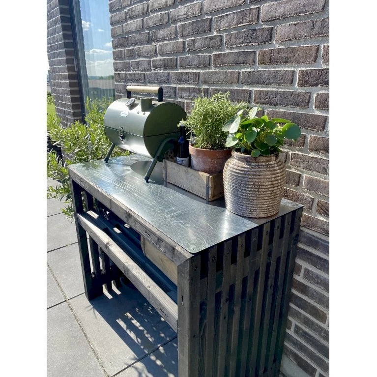 Plantebord Af Sorte Brede Traller - Med Topplade Kabeltromlen Plantebord Af Sorte Brede Traller Længde 120 Cm 5 Plantebord Af Sorte Brede Traller - Med Topplade Kabeltromlen Plantebord Af Sorte Brede Traller Længde 120 Cm - Image 3