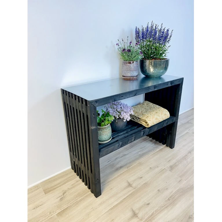 Plantebord Af Sorte Brede Traller - Med Topplade Kabeltromlen Plantebord Af Sorte Brede Traller Længde 120 Cm 6 Plantebord Af Sorte Brede Traller - Med Topplade Kabeltromlen Plantebord Af Sorte Brede Traller Længde 120 Cm - Image 4