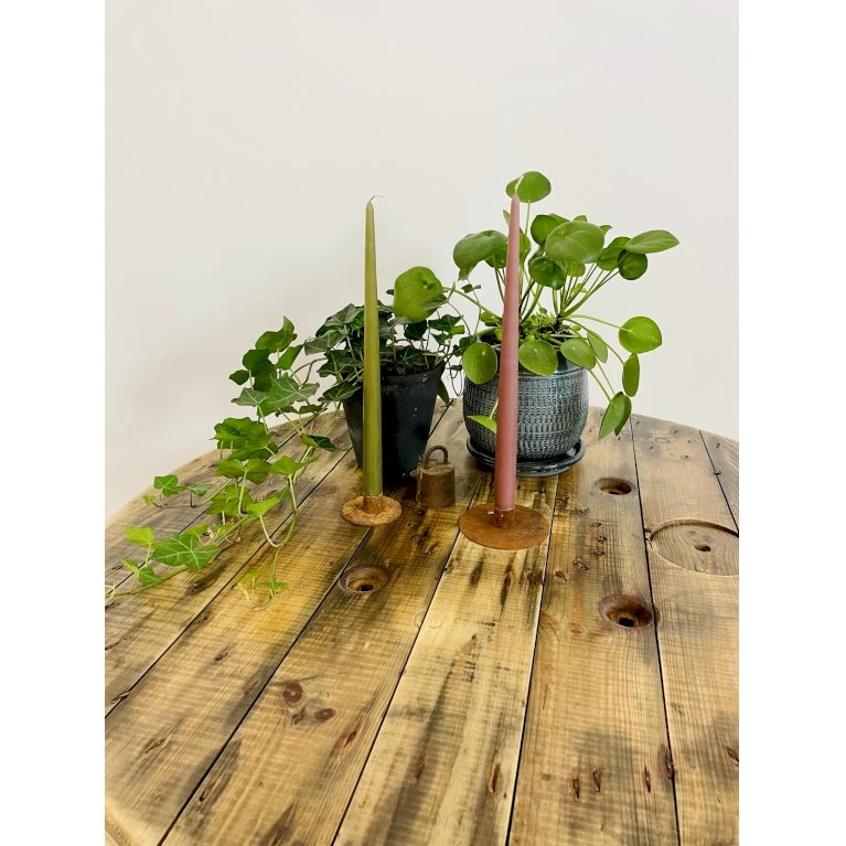 Sofabord Med Sort Stålben Kabeltromlen Sofabord Med Sort Stålben Lakeret, Ø95 Cm 6 Sofabord Med Sort Stålben Kabeltromlen Sofabord Med Sort Stålben Lakeret, Ø95 Cm - Image 4