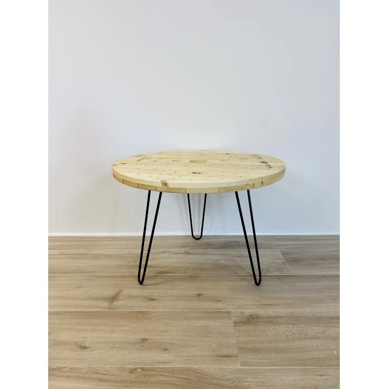 VIDA Sofabord På Stråleben Kabeltromlen VIDA Sofabord På Stråleben Lakeret, Ø60 Cm 4 VIDA Sofabord På Stråleben Kabeltromlen VIDA Sofabord På Stråleben Lakeret, Ø60 Cm - Image 2