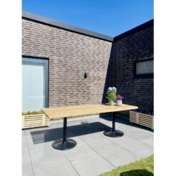 Genbrugshavebord På Centerfod Kabeltromlen Genbrugshavebord På Centerfod Olieret, Længde 180 Cm