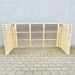 Trippel Skraldespandsskjuler - Nye Traller Kabeltromlen Trippel Skraldespandsskjuler 109 X 231